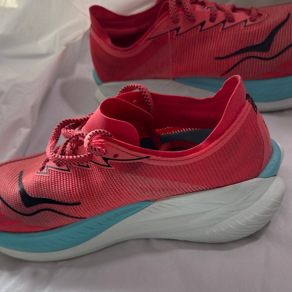 Hoka MACH X 2 Women's peach and Teal Athletic Shoes - Picture 9 of 14